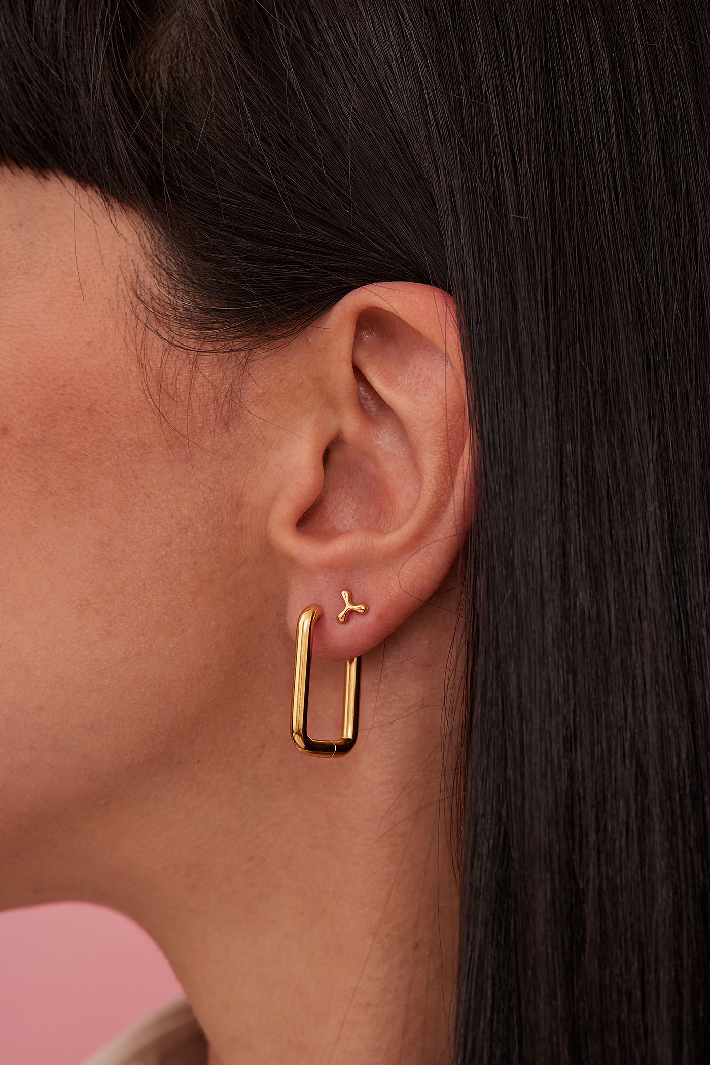 Minimalist Three Points Stud Earrings
