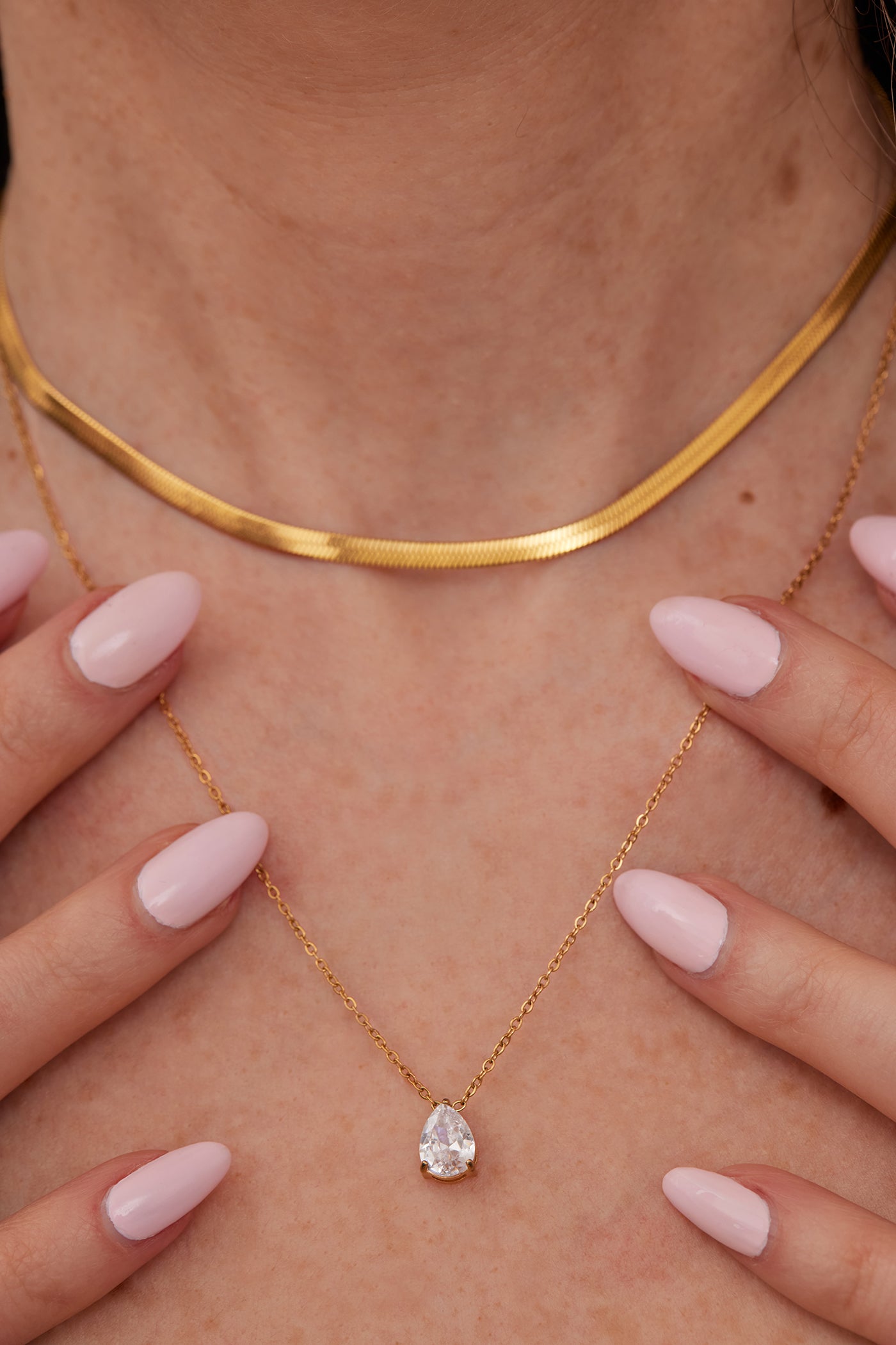 Zirconia Drop Pendant