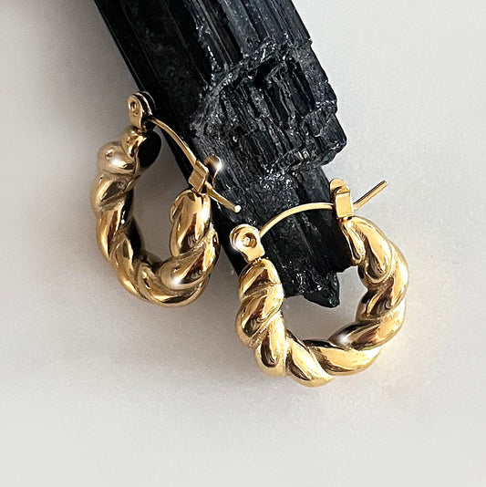 Twisted Hoop Earrings